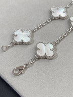 [Zalyn Jewelry ]CLOVER WHITE PEARL MOP 5 MOTIF BRACELET COLLECTION