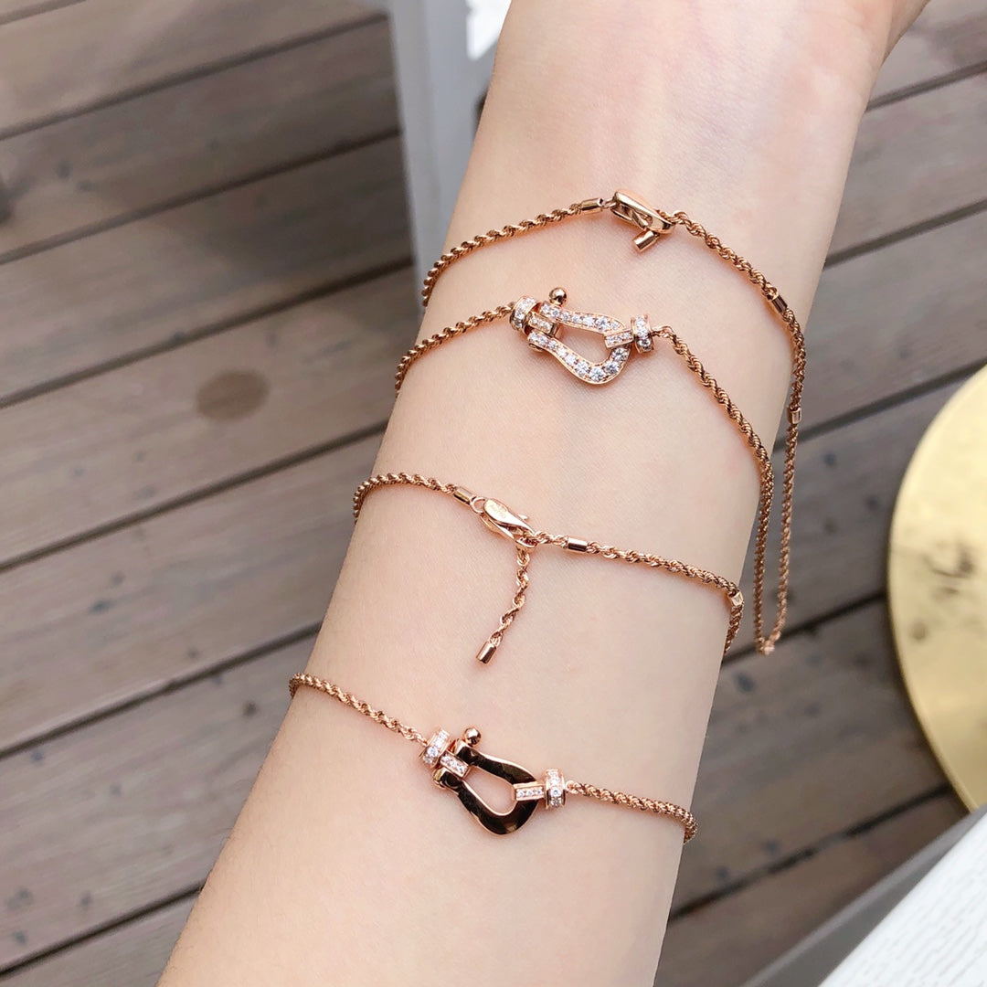 [Zalyn Jewelry ]FORCE 10 PINK GOLD DIAMOND NECKLACE