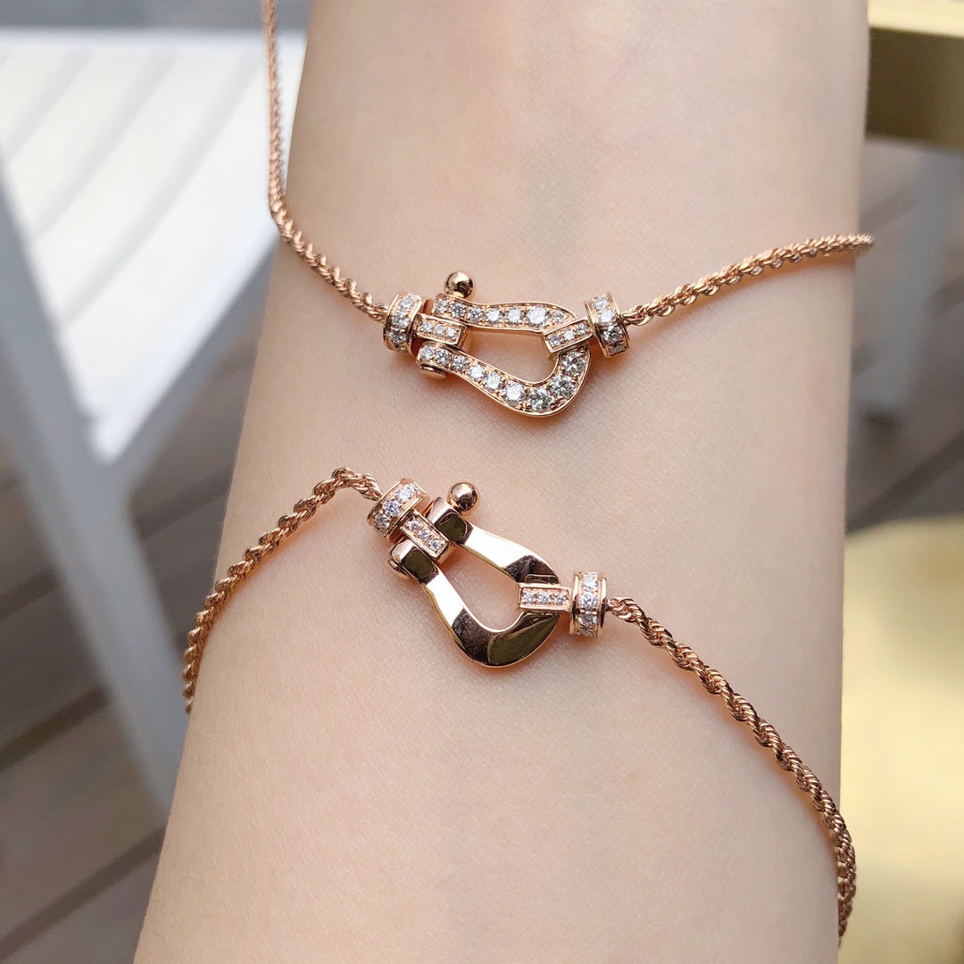 [Zalyn Jewelry ]FORCE 10 PINK GOLD DIAMOND NECKLACE