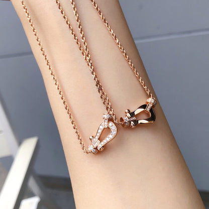 [Zalyn Jewelry ]FORCE 10 PINK GOLD DIAMOND NECKLACE