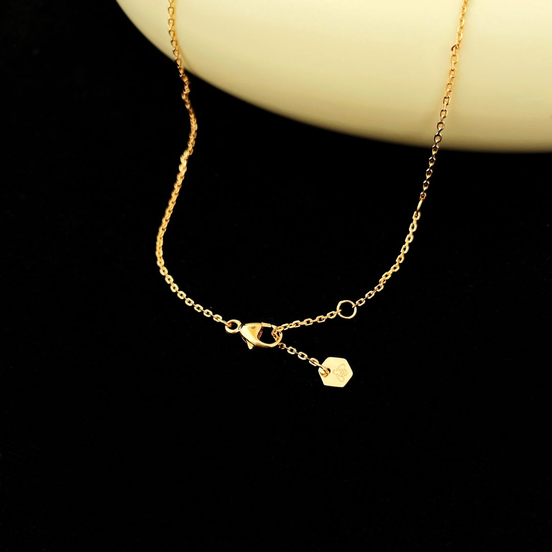 [Zalyn]BEE MINI PEDANT DIAMOND NECKLACE