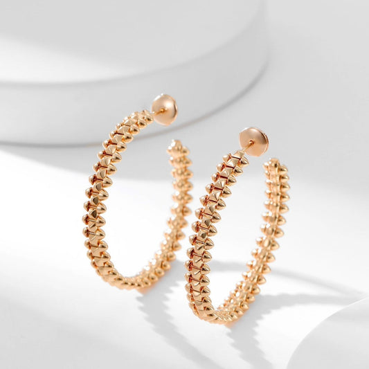 [Zalyn Jewelry ]CLASH HOOP EARRINGS