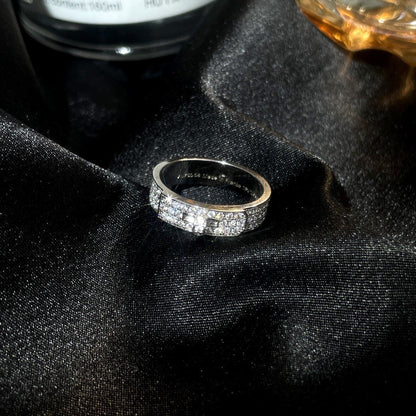 [Zalyn]KELLY SILVER DIAMOND RING