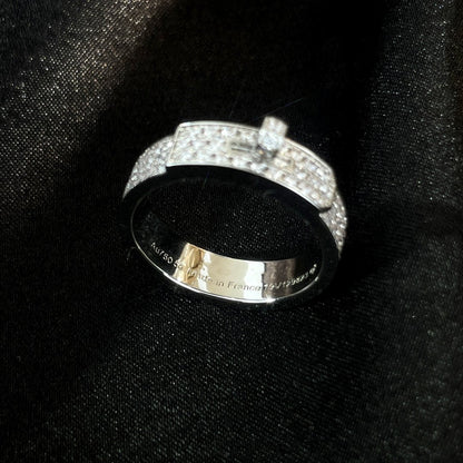 [Zalyn]KELLY SILVER DIAMOND RING