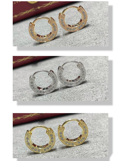 [Zalyn Jewelry ]LOVE DIAMOND EARRINGS