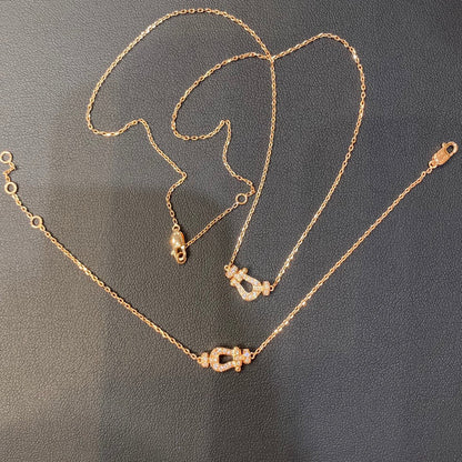 [Zalyn Jewelry ]FORCE 10 DIAMOND PINK GOLD NECKLACE MINI MODEL