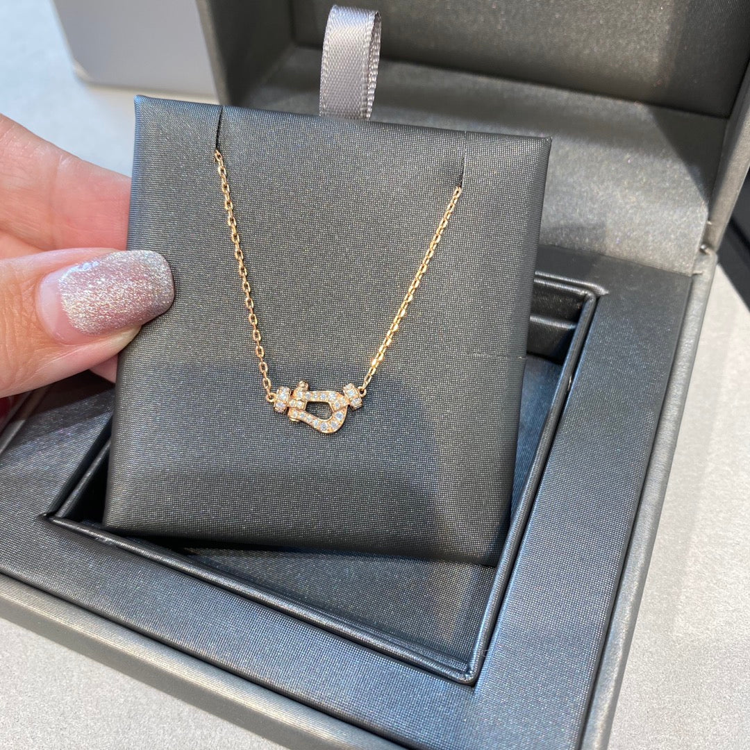 [Zalyn Jewelry ]FORCE 10 DIAMOND PINK GOLD NECKLACE MINI MODEL