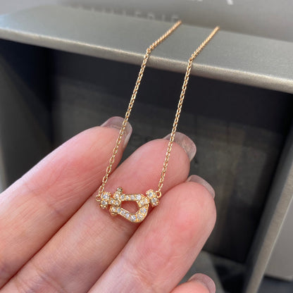 [Zalyn Jewelry ]FORCE 10 DIAMOND PINK GOLD NECKLACE MINI MODEL