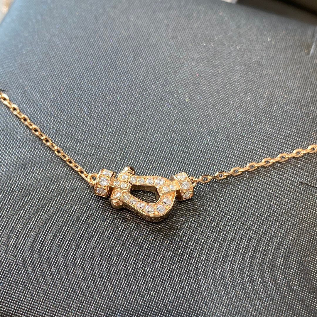 [Zalyn Jewelry ]FORCE 10 DIAMOND PINK GOLD NECKLACE MINI MODEL