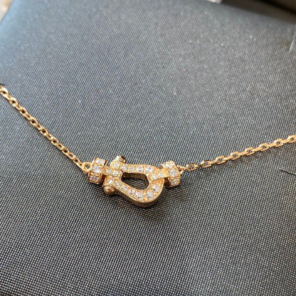 [Zalyn Jewelry ]FORCE 10 DIAMOND PINK GOLD NECKLACE MINI MODEL
