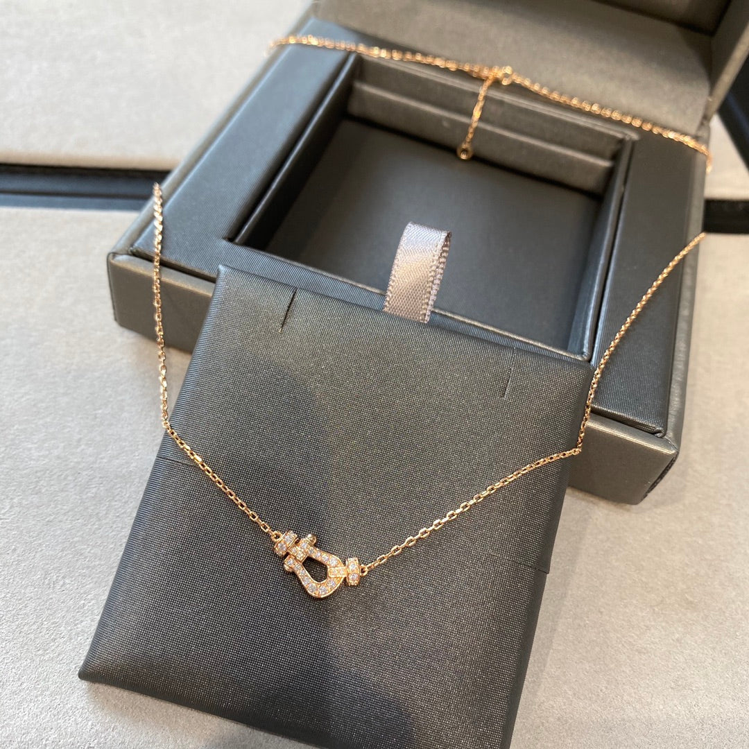 [Zalyn Jewelry ]FORCE 10 DIAMOND PINK GOLD NECKLACE MINI MODEL