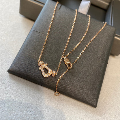 [Zalyn Jewelry ]FORCE 10 DIAMOND PINK GOLD NECKLACE MINI MODEL