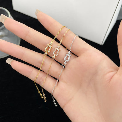 [Zalyn Jewelry ]FORCE 10 FULL DIAMOND BUCKLE CHAIN LINK MINI MODEL