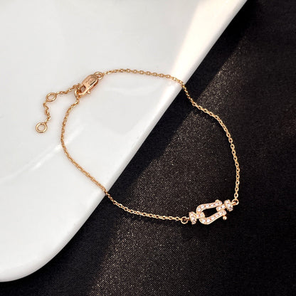 [Zalyn Jewelry ]FORCE 10 FULL DIAMOND BUCKLE CHAIN LINK MINI MODEL