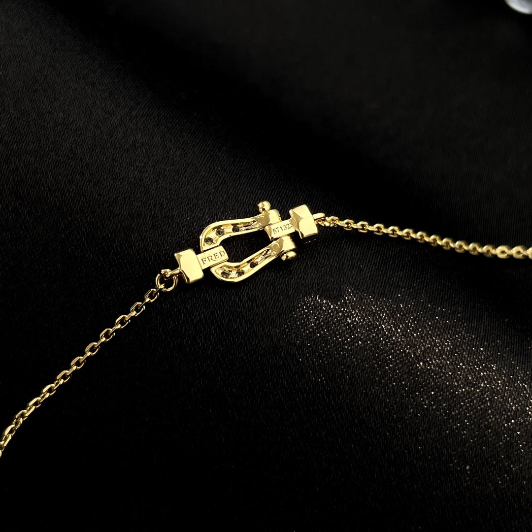 [Zalyn Jewelry ]FORCE 10 FULL DIAMOND BUCKLE CHAIN LINK MINI MODEL
