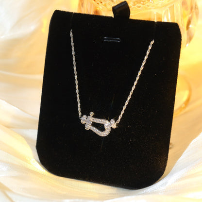 [Zalyn Jewelry ]FORCE 10 DIAMOND SILVER NECKLACE MINI MODEL