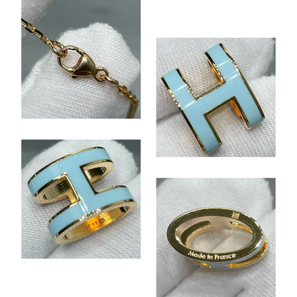 [Zalyn]POP H SKY BLUE NECKLACE