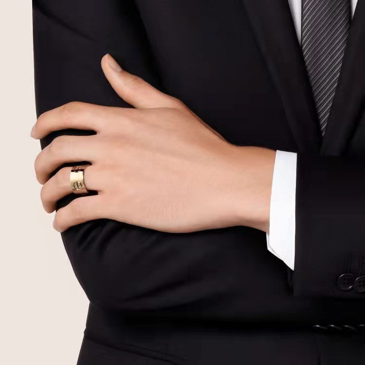 [Zalyn Jewelry ]LOVE 11MM LARGE RING
