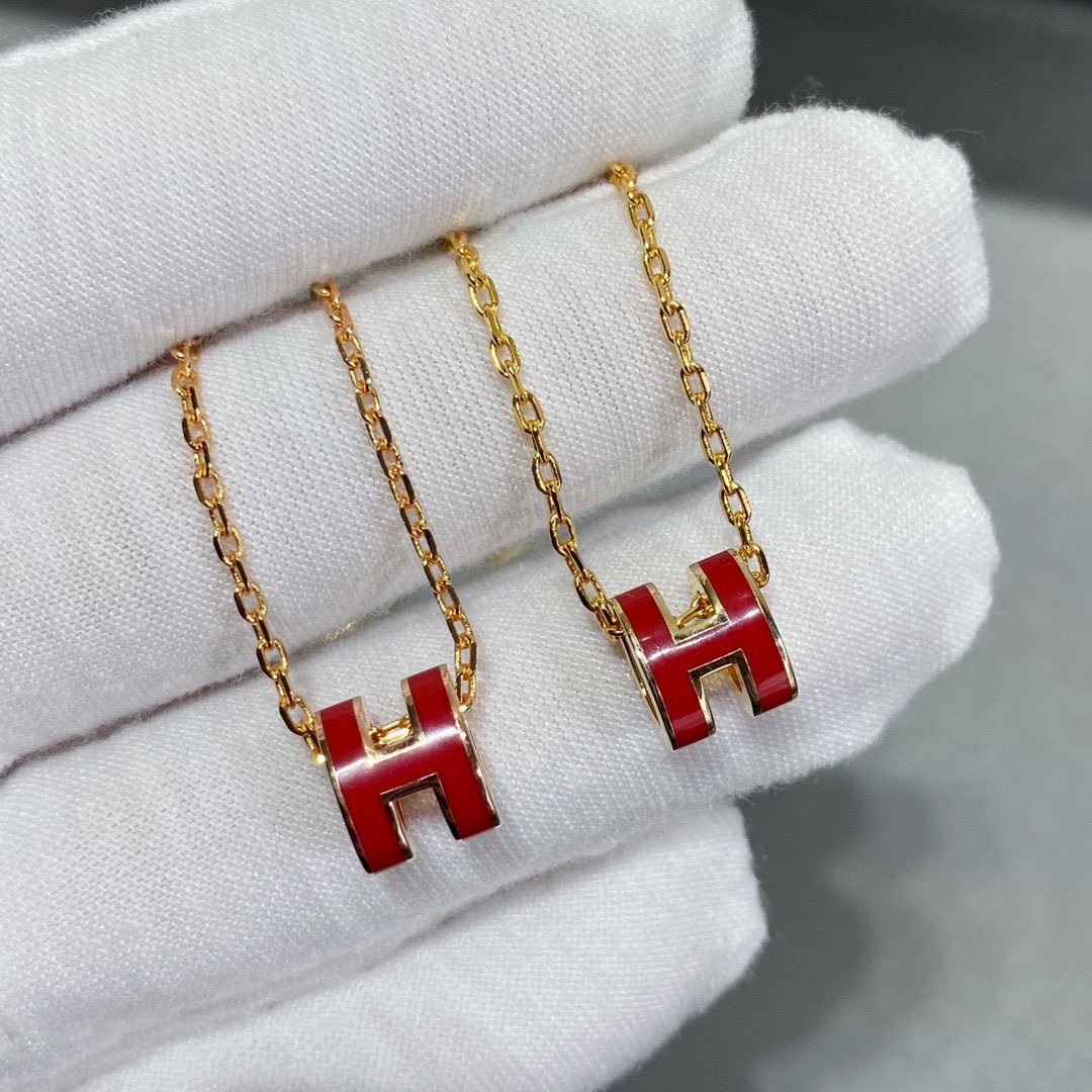 [Zalyn]MINI POP H NECKLACE