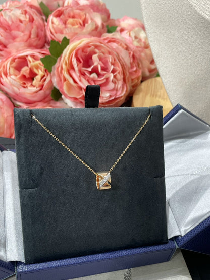 [Zalyn]LIENS EVIDENCE DIAMOND NECKLACE