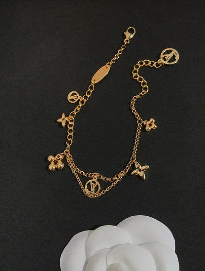 [Zalyn]BLOOMING ROSE GOLD MOP BRACELET