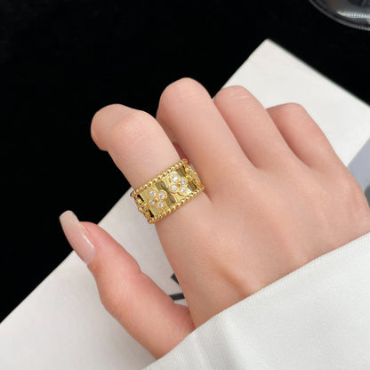 [Zalyn Jewelry ]PERLEE DIAMOND LARGE RING