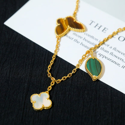 [Zalyn Jewelry ]LUCKY SPRING 5 MOTIF GOLD BRACELET