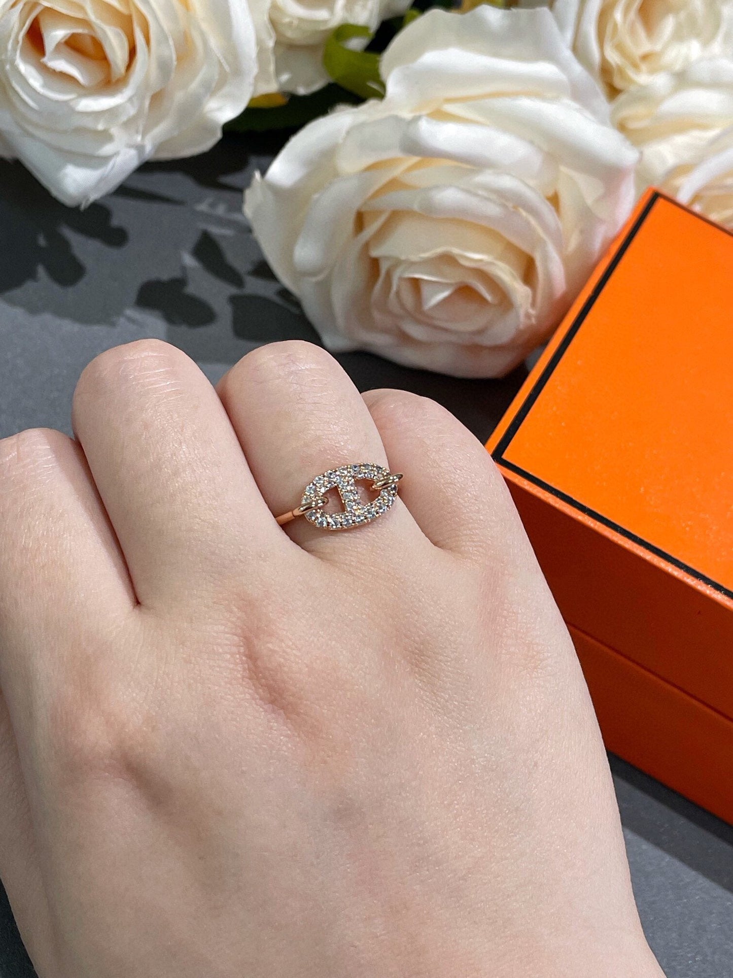 [Zalyn]RONDE SMALL DIAMOND RING