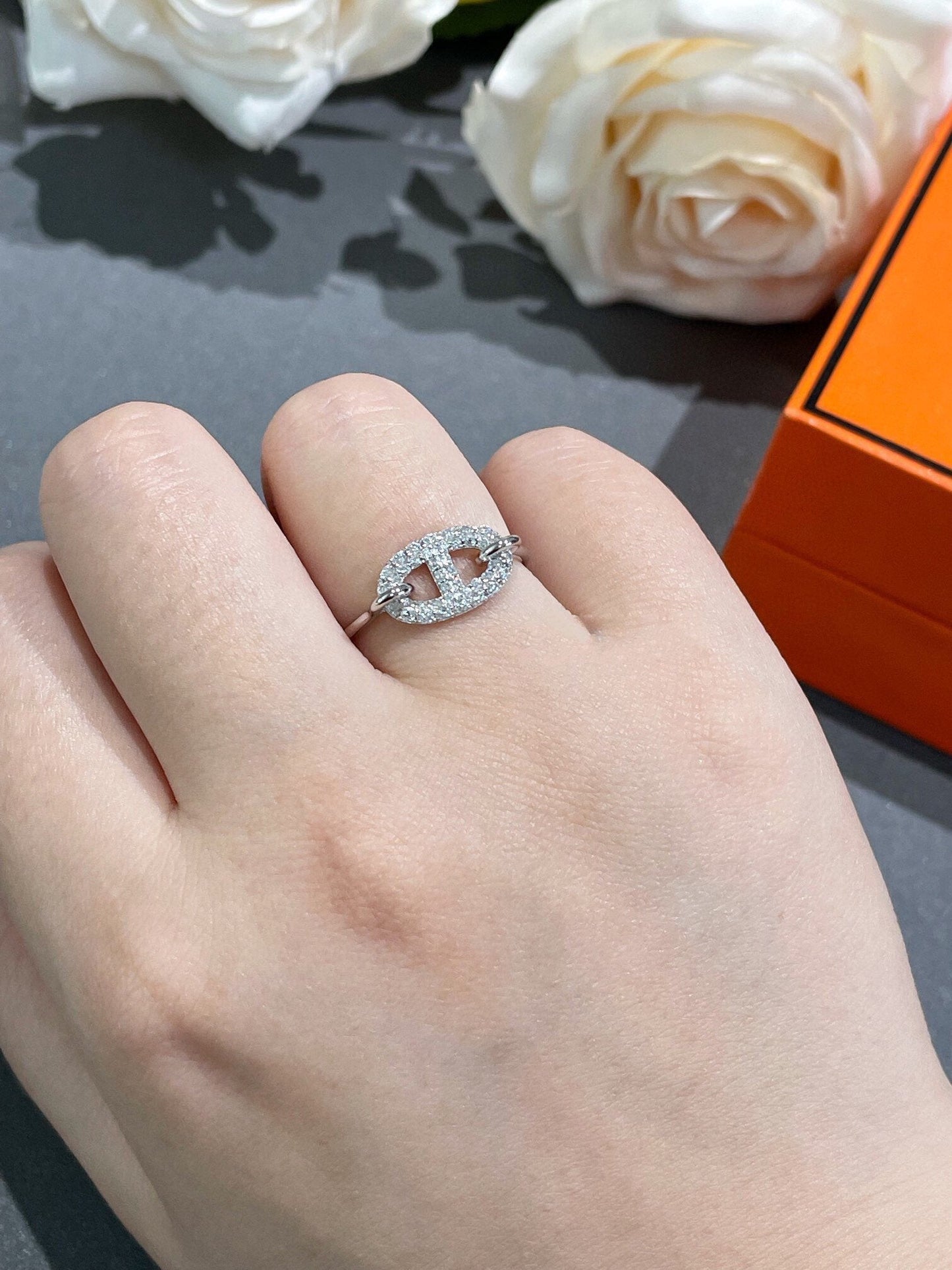 [Zalyn]RONDE SMALL DIAMOND RING
