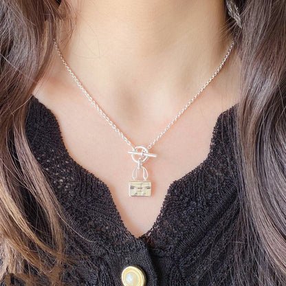[Zalyn]CONSTANCE PEDANT SILVER NECKLACE