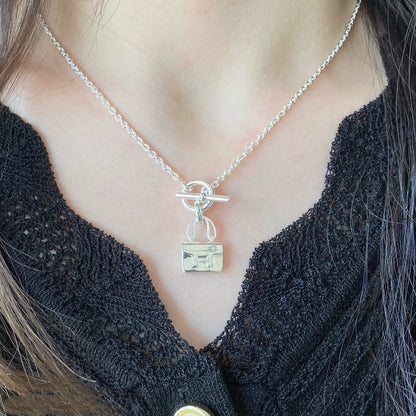 [Zalyn]CONSTANCE PEDANT SILVER NECKLACE