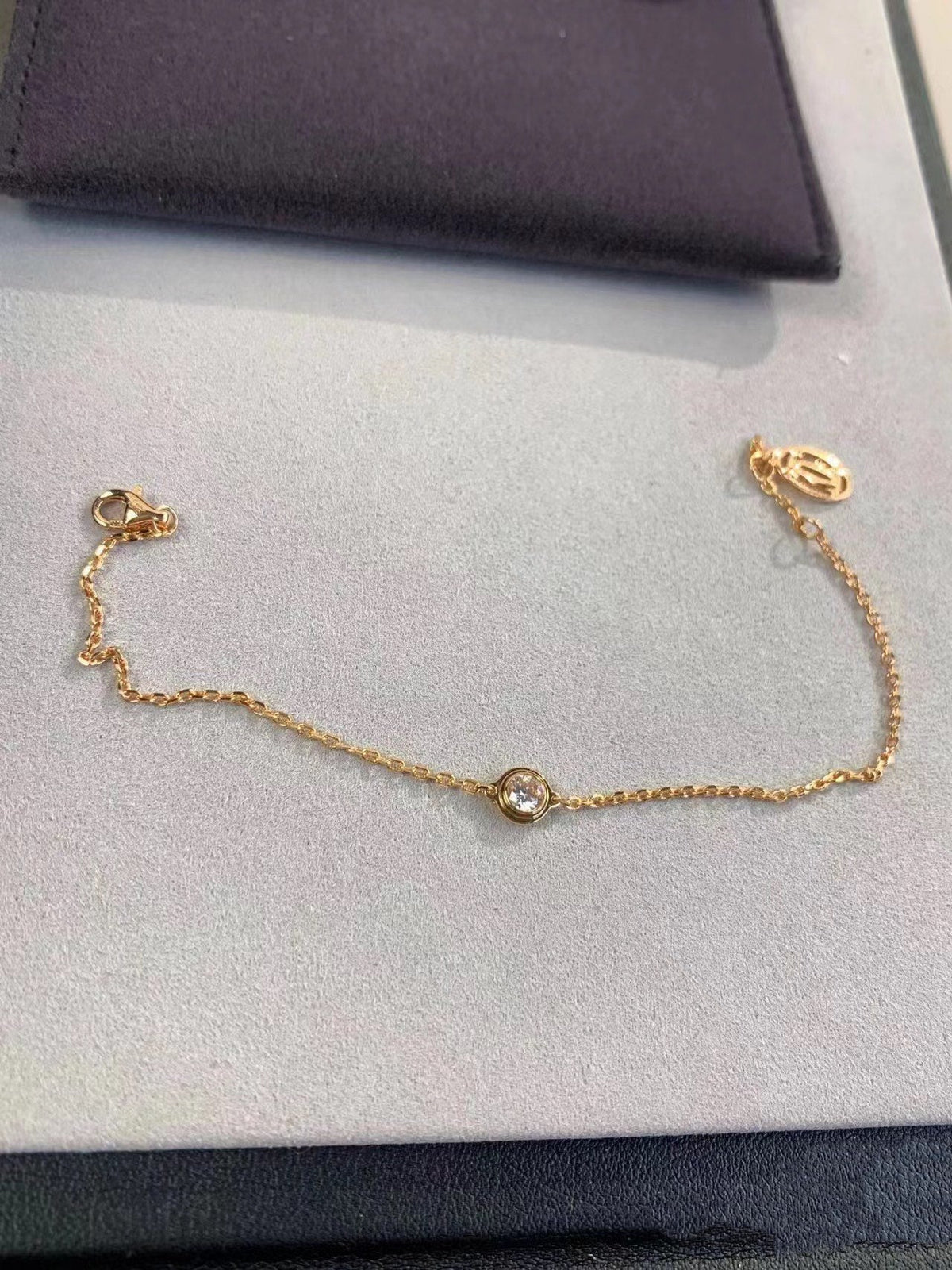 [Zalyn Jewelry ]DAMOUR DIAMOND LINK BRACELET