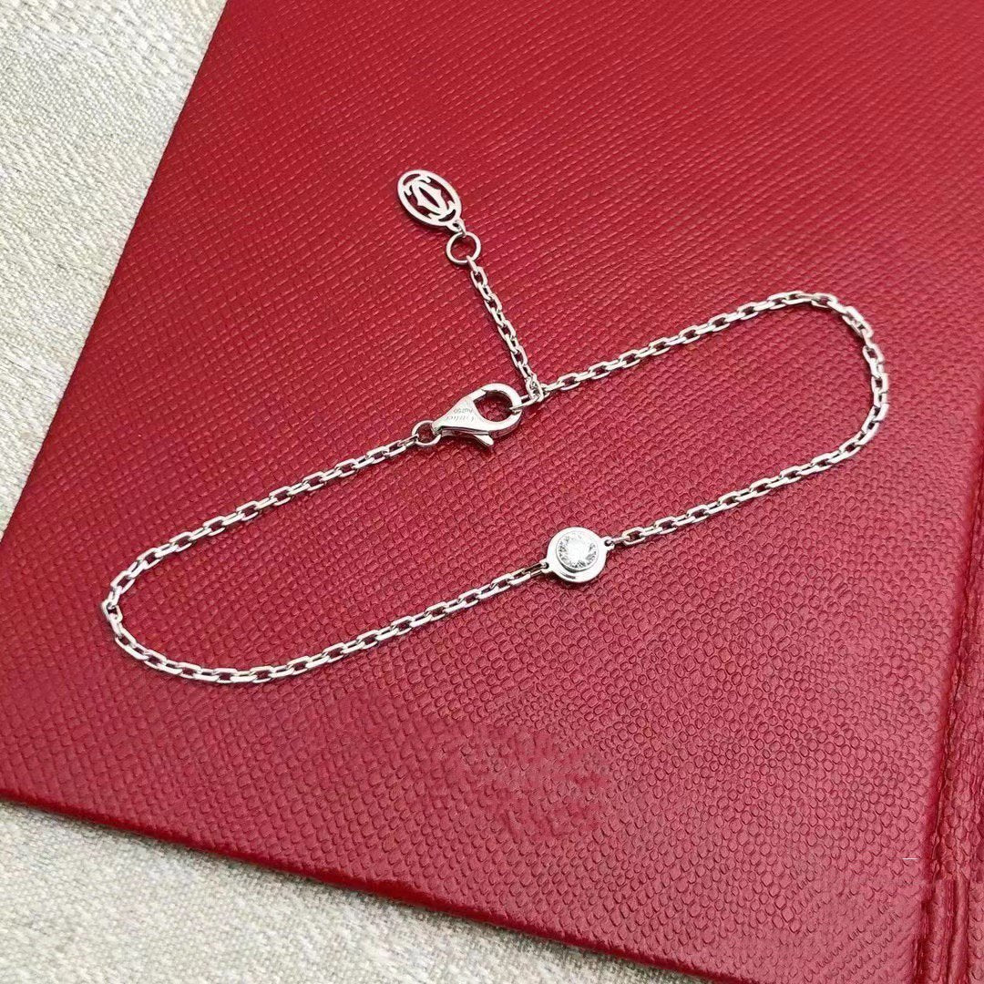 [Zalyn Jewelry ]DAMOUR DIAMOND LINK BRACELET