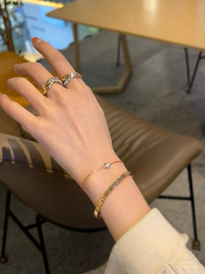[Zalyn Jewelry ]DAMOUR DIAMOND LINK BRACELET