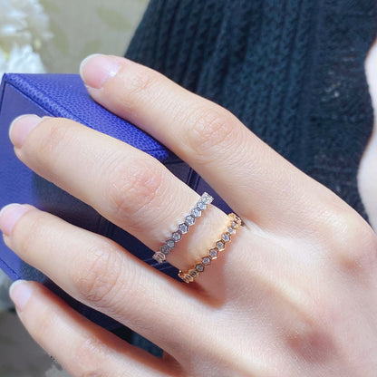 [Zalyn]BEE LOVE DIAMOND PAVED SMALL RING