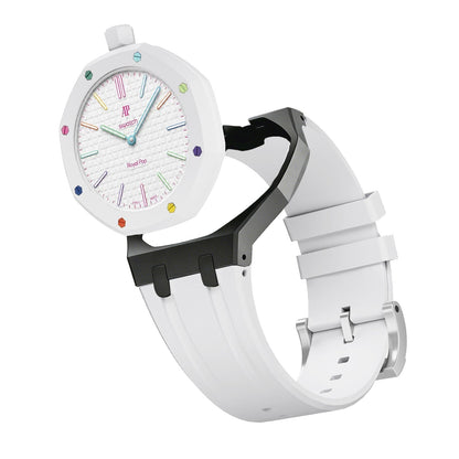 [Zalyn]Royal Oak Pop Exclusive Bioceramic Case & Silicone Strap Mix Color