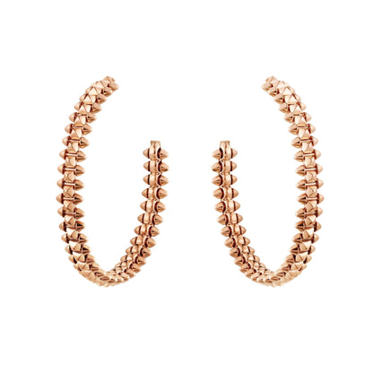 [Zalyn Jewelry ]CLASH LARGE HOOP EARRINGS