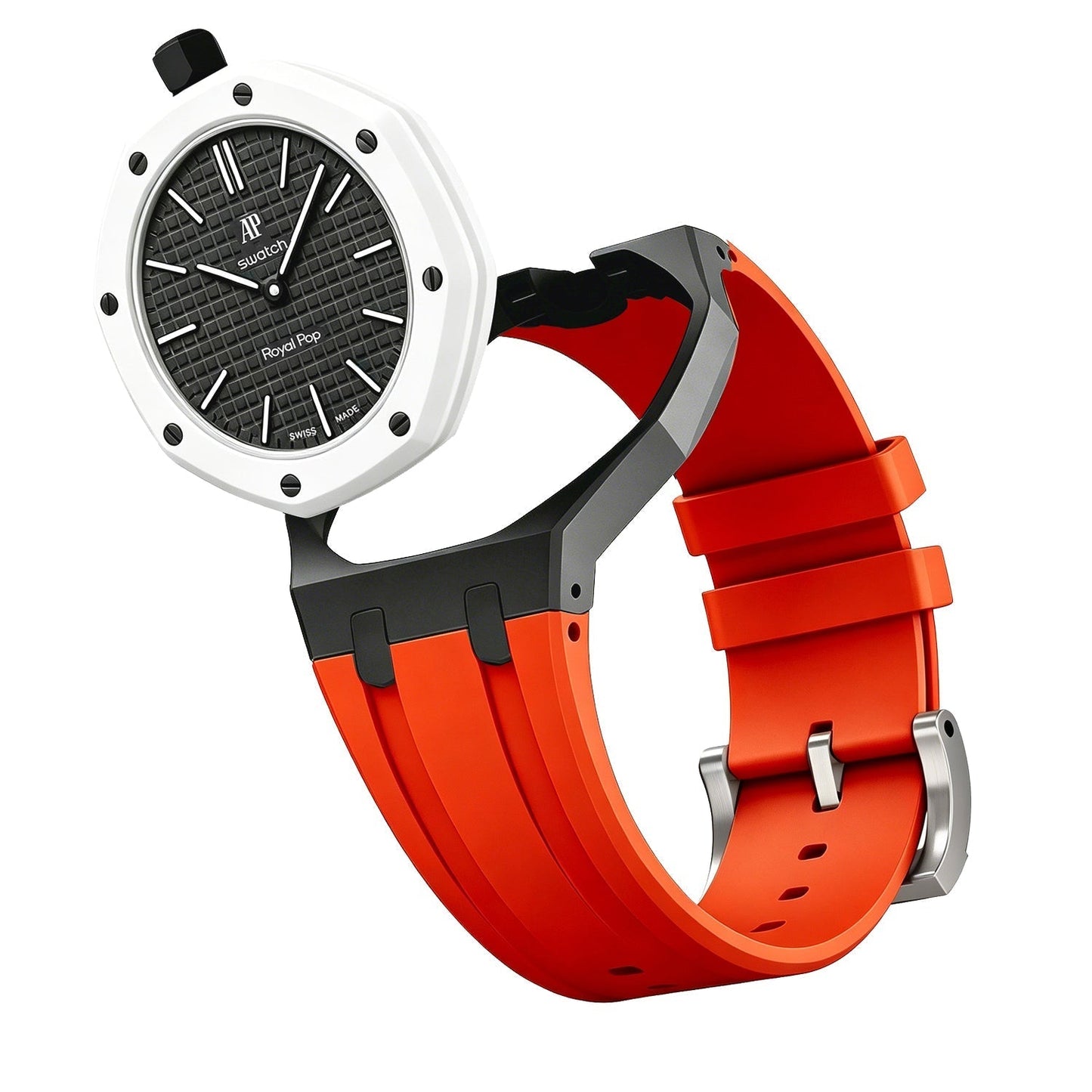 [Zalyn]Royal Oak Pop Exclusive Bioceramic Case & Silicone Strap Mix Color
