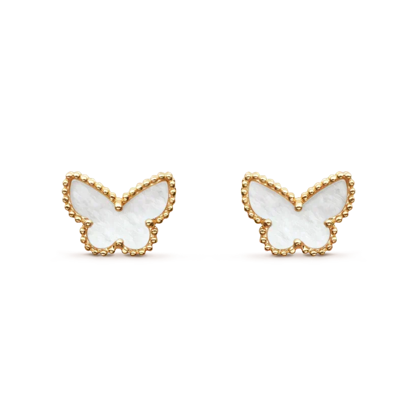 [Zalyn Jewelry ]SWEET BUTTERFLY MOP EARSTUDS
