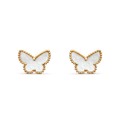 [Zalyn Jewelry ]SWEET BUTTERFLY MOP EARSTUDS