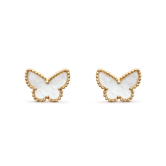 [Zalyn Jewelry ]SWEET BUTTERFLY MOP EARSTUDS