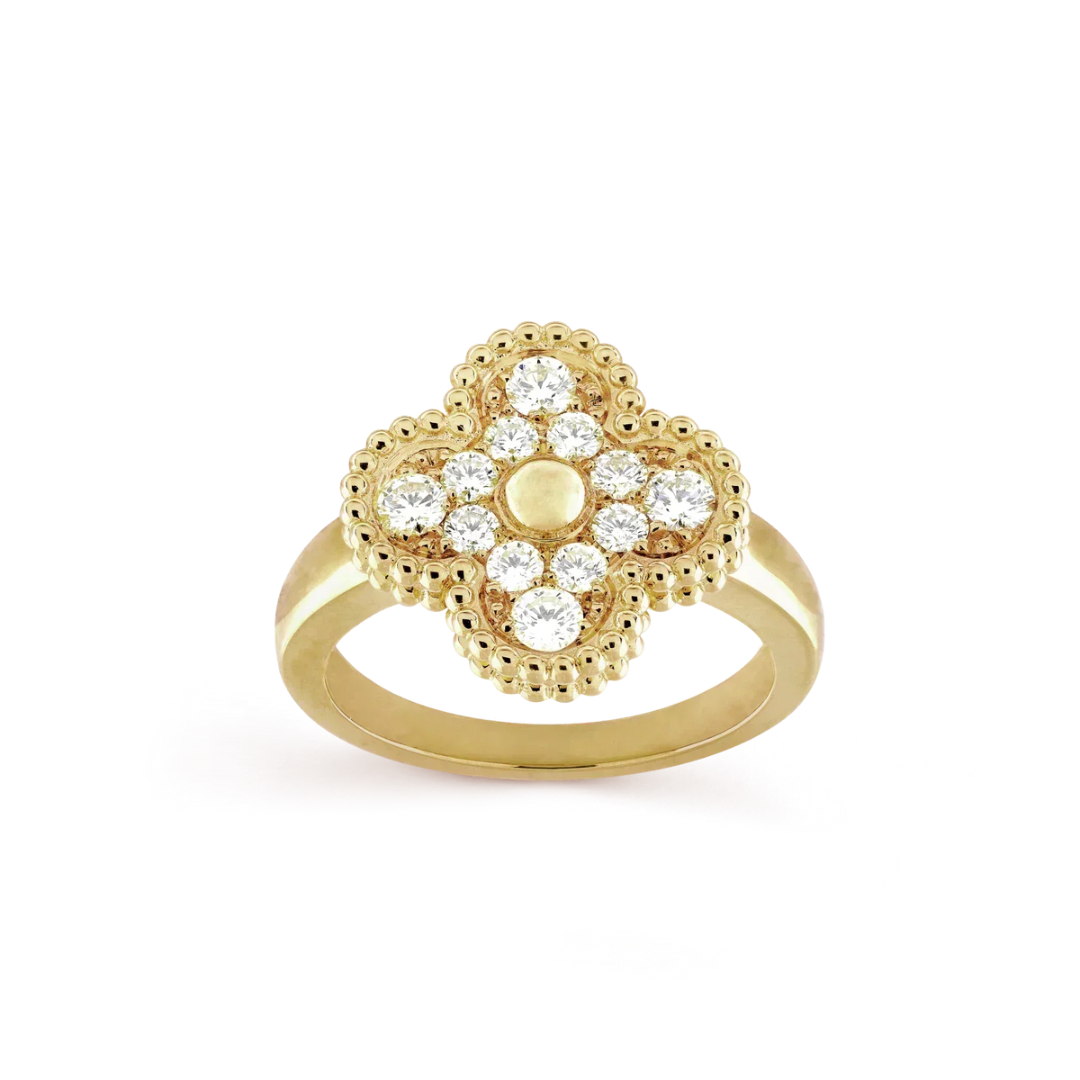 [Zalyn Jewelry ]CLOVER DIAMOND RING