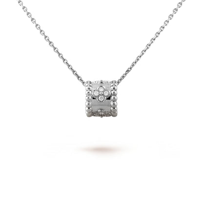[Zalyn Jewelry ]PERLEE PEDANT SIVLER DIAMOND NECKLACE
