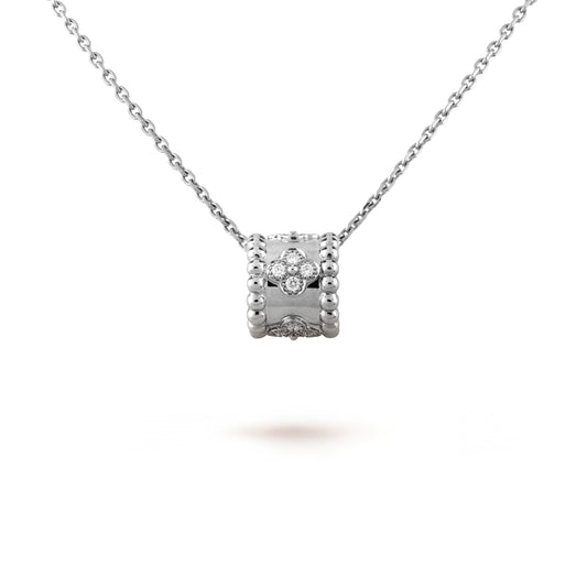 [Zalyn Jewelry ]PERLEE PEDANT SIVLER DIAMOND NECKLACE