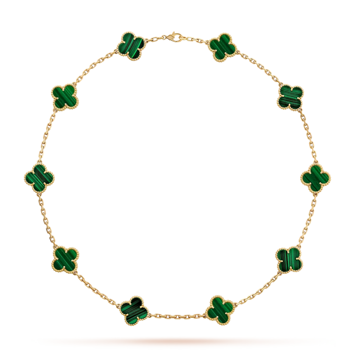 [Zalyn]CLASSIC LUCKY 10-MOTIF CLOVER NECKLACE GOLD COLLECTION