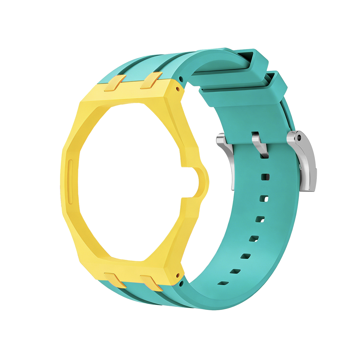 [Zalyn]Royal Oak Pop Exclusive Bioceramic Case & Silicone Strap Mix Color