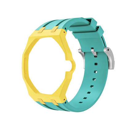 [Zalyn]Royal Oak Pop Exclusive Bioceramic Case & Silicone Strap Mix Color