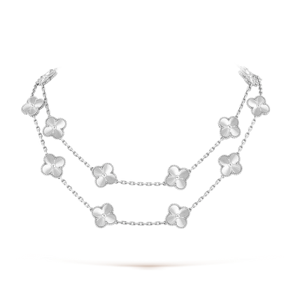 [Zalyn Jewelry ]CLOVER 20 MOTIFS  LASER SILVER