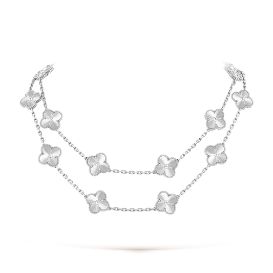 [Zalyn Jewelry ]CLOVER 20 MOTIFS  LASER SILVER