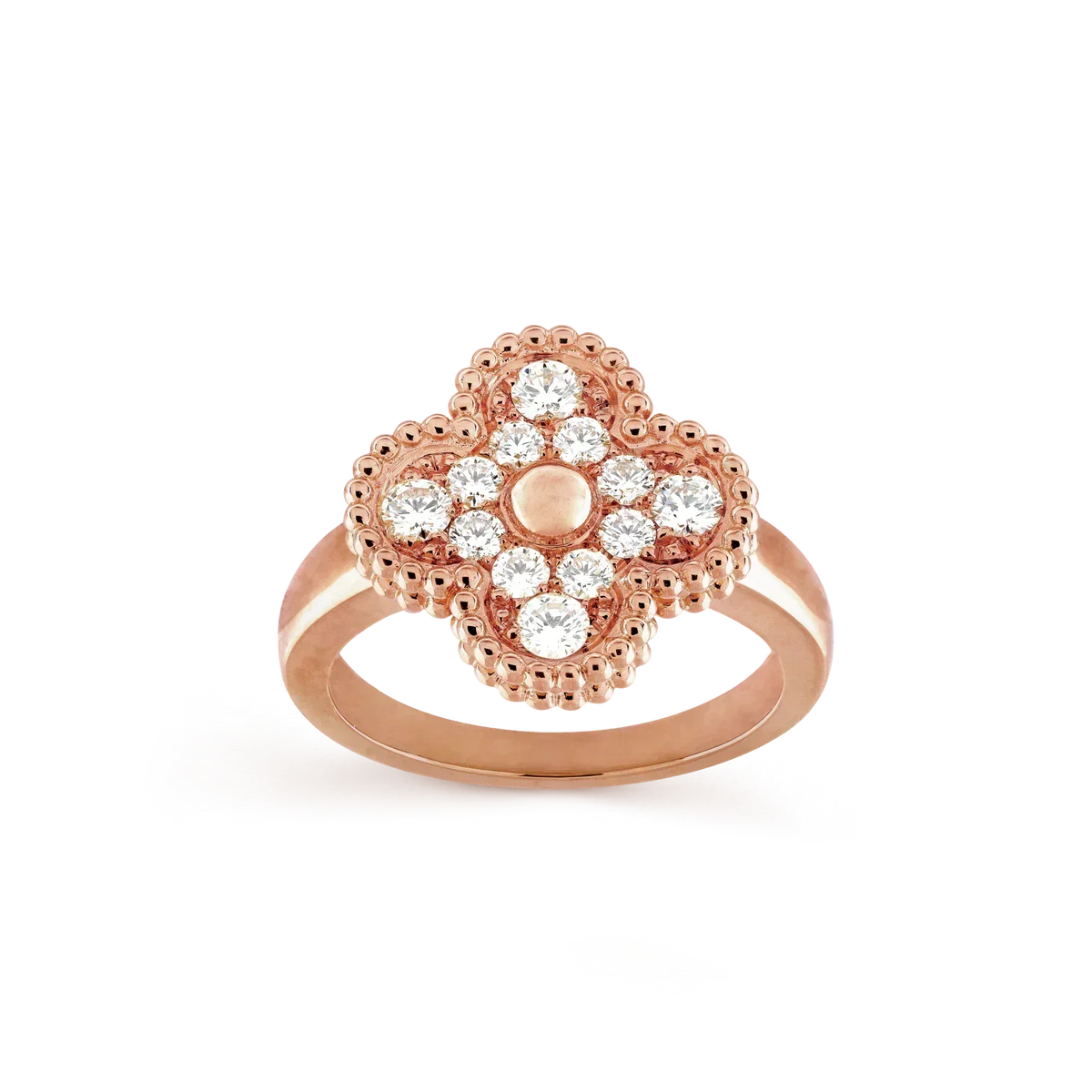 [Zalyn Jewelry ]CLOVER DIAMOND RING